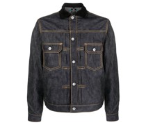 Jacke mit Kontrastkragen