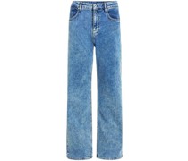 Halbhohe Straight-Leg-Jeans