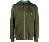Hoodie aus Bio-Baumwolle mit Zebra