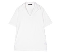 short-sleeve straight-hem polo shirt