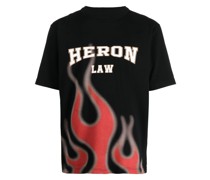 T-Shirt mit Flammen-Print