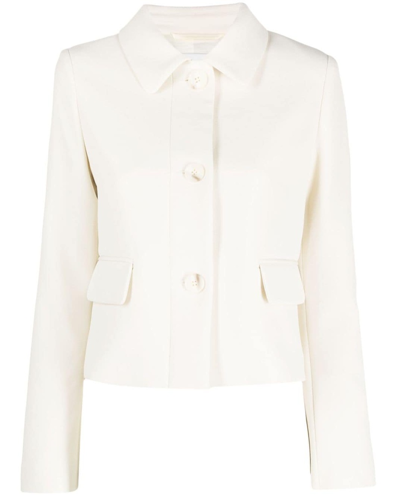 Essentiel Damen Cropped-Jacke mit Knöpfen