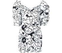 Minikleid mit Blumen-Print