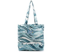 abstract-pattern linen bag