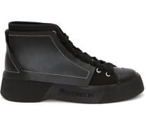 High-Top-Sneakers mit Einsätzen