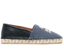 Espadrilles mit Logo-Print