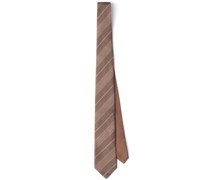 Gestreifte Krawatte aus Seiden-Jacquard