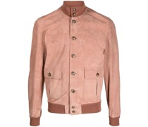 Wildlederjacke mit Stehkragen