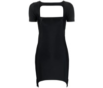 Minikleid mit eckigem Ausschnitt