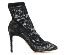 Stiletto-Stiefeletten aus Spitze
