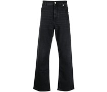 Dunkle Straight-Leg-Jeans