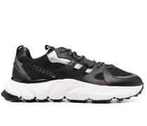Spyder Look Sneakers im Metallic-Look