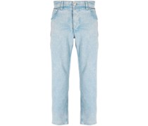 Halbhohe Cropped-Jeans