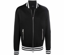 Bomberjacke mit gestreiften Details