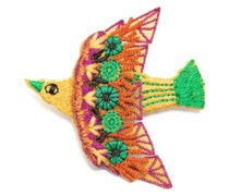 Sparrow 3D embroidered pin badge