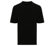 slub-texture cotton T-shirt