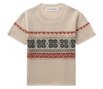 Gestricktes Cropped-T-Shirt