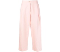 Cropped-Hose mit Bundfalten