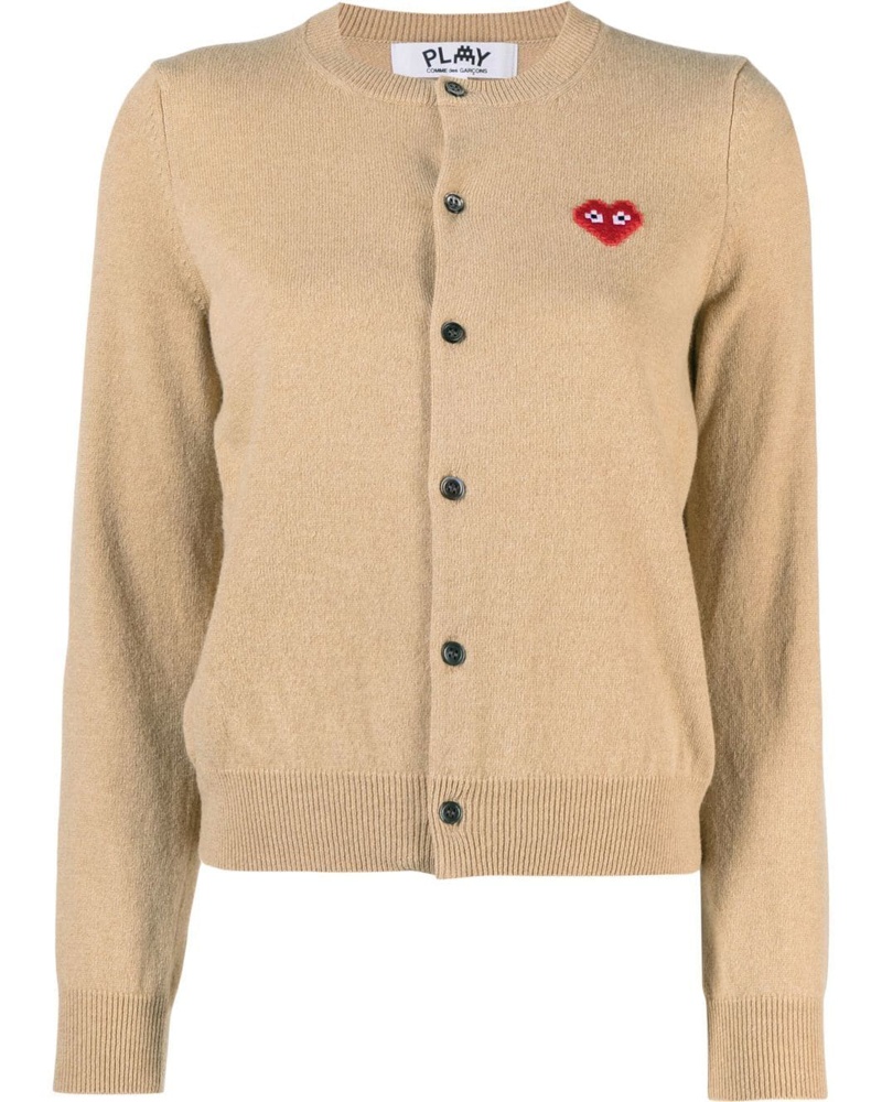 Comme des Garçons Damen Cardigan mit Herzmotiv