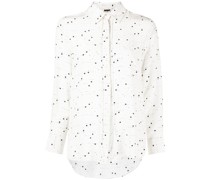 Seidenhemd mit Polka Dots