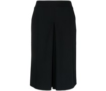 A-line pleated midi skirt