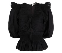 Bluse mit V-Ausschnitt