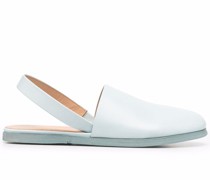 Slingback-Sandalen mit runder Kappe