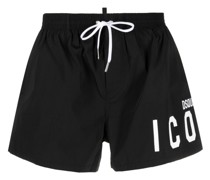Badeshorts mit Logo-Print
