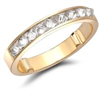 18kt Gelbgoldring mit Diamanten