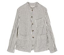 stripe-pattern jacket