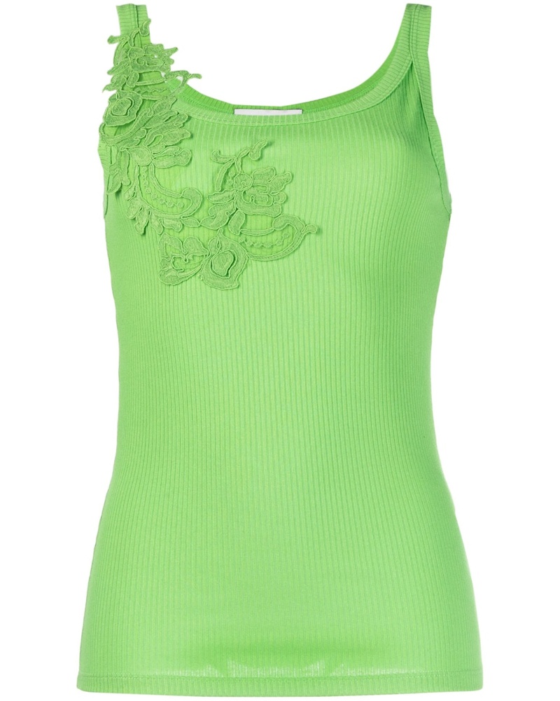 Ermanno Scervino Damen Oberteil mit Blumenstickerei