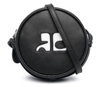 Kleine Schultertasche mit Logo
