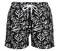 Badeshorts mit abstraktem Print