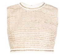 Gestricktes Cropped-Top