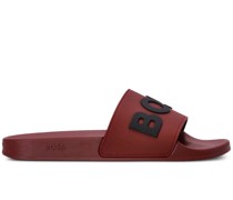logo-embossed moulded-footbed slides
