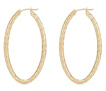 18kt Gelbgold-Hängeohrringe mit Diamanten