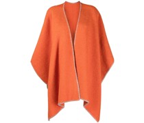 Poncho mit Kontrastdetails