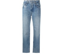 Halbhohe Cropped-Jeans