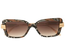 Oversized-Sonnenbrille in Schildpattoptik