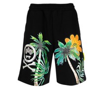 Joggingshorts mit Palmen-Print