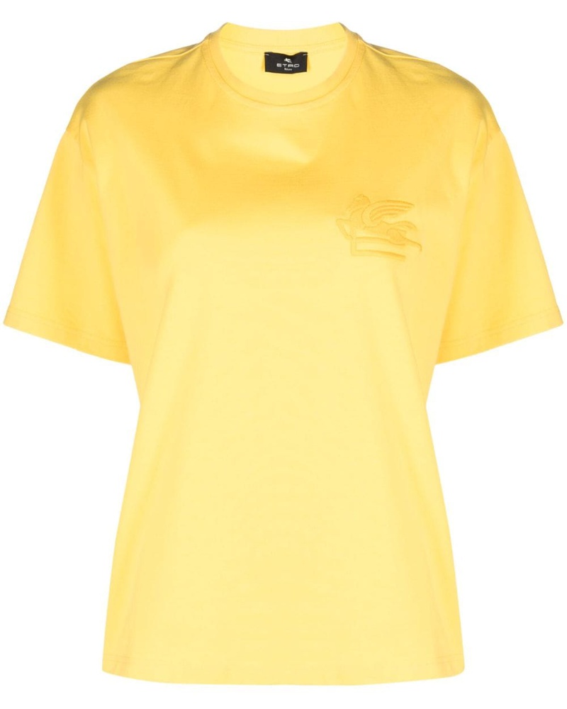 Etro Damen T-Shirt mit Logo-Stickerei