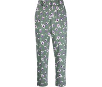 Gerade Hose mit Blumen-Print