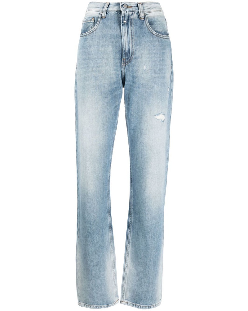 YOUNG POETS SOCIETY Damen Bootcut-Jeans im Distressed-Look