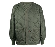 Gesteppte Jacke mit Logo-Patch
