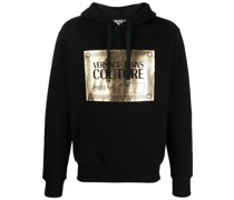 Hoodie mit Metallic-Logo