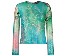 graphic-print long-sleeve top