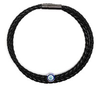 Lederarmband mit Evil Eye