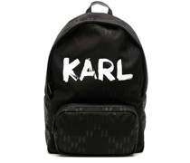 Ketch Jacquard-Rucksack mit Logo-Print