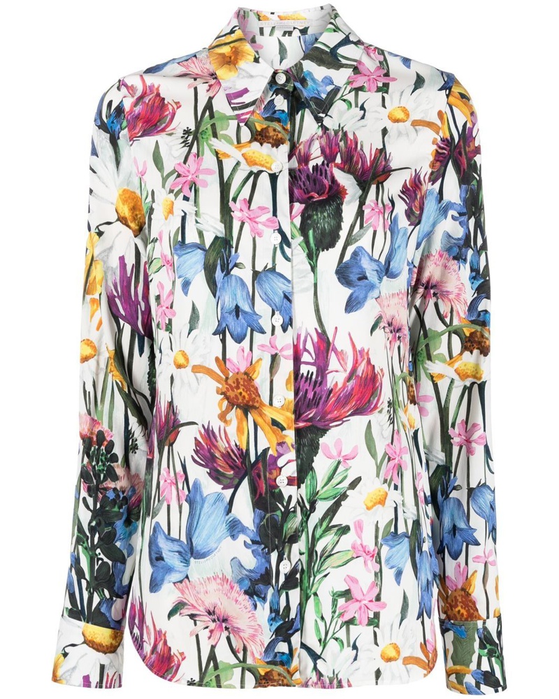 Stella McCartney Damen Hemd mit Blumen-Print Stella McCartney Damen Hemd mit Blumen-Print