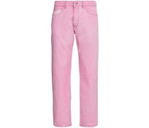 Halbhohe Straight-Leg-Jeans
